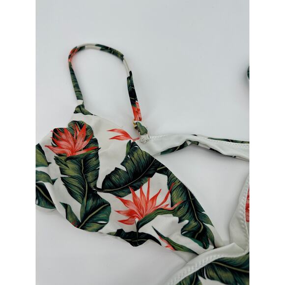 Show Me Your MuMu Women Bikini Top Size S NWOT Tropical Beach Swim Wrap Beach - Picture 3 of 6